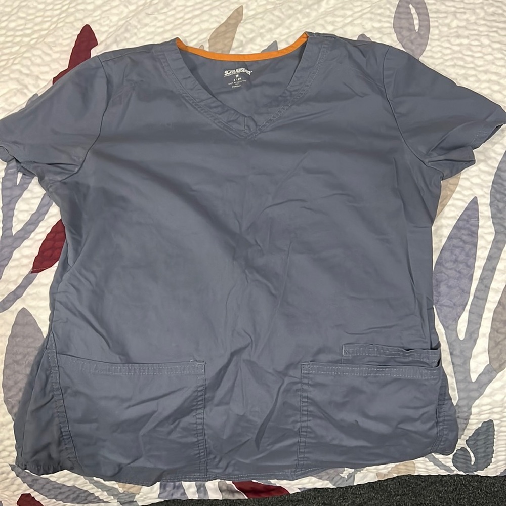 Small Blue Grey Scrub Top